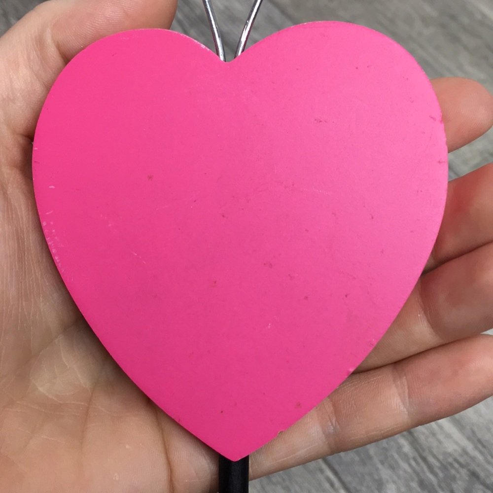 Lot of 4 Heart Photo holders w/Pink/Zebra hearts - Picture 6 of 12